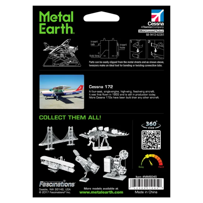 Metal Earth: Cessna 172 MMS045 Metal Earth 570045
