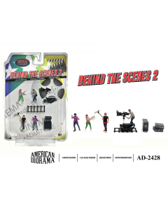 1/64 Scale Figures 'Behind the scenes' (4+3) American Diorama 2428