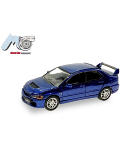 H0 Mitsubishi Lancer Evo 9, blauw Micro City 87 000039
