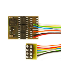 DH21A-2 DC/AC H0 Locdecoder 8-polig, met losse aansluitdraden voor NEM 652 (2 Amp) Doehler & Haass 21A2