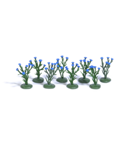 H0 Korenbloemplanten, 8 stuks - elk met 6 bloemen Busch 1247