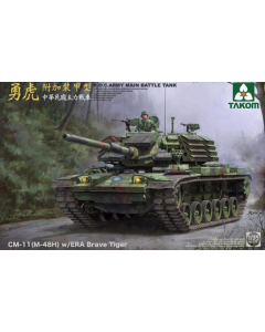 1/35 R.O.C. ARMY CM-11 (M-48H) w/ERA Brave Tiger MBT Takom 2091