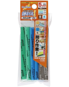 Godhand GH-KS5-A3B 5mm schuurspons/vijl 2x600/2x800/1x1000 Godhand GHKS5A3B