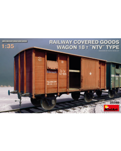 1/35 Railway Covered Goods Wagon 18 t "NTV" Type MiniArt 35288