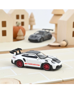 1/43 Porsche 911 GT3 RS 2022 White Weissach Pack jet-car Norev 750078