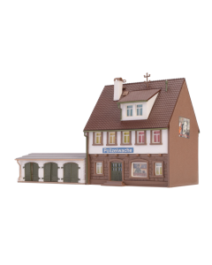 N Politiebureau met garage, drie sporen Vollmer 47776