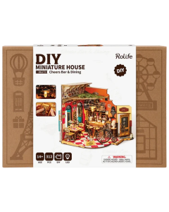 Rolife Cheers Bar & Dining, DIY Miniature House Robotime DG173