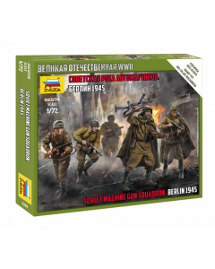 1/72 Soviet Machine Gun Squadron (Berlin 1945), snap fit "Art of Tactic" Zvezda 6269