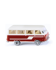 H0 Borgward Camper Van B611, parelwit/rood Wiking 027045
