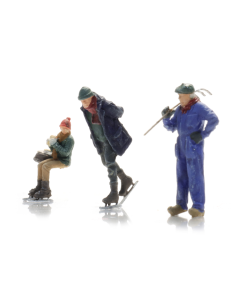 H0 Boterham met pindakaas - Schaatsers (3x) (ready made) Artitec 5870125