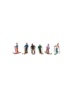N Skiërs (Snow Skiers), 6 figuren Woodland A2222