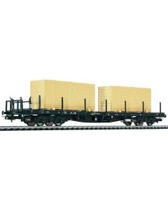 Liliput 235753 H0 DB Zwaarlastwagen type SSlm25 met Houten Kisten