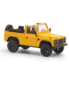 H0 Land Rover 90 cabrio, geel Busch 54392