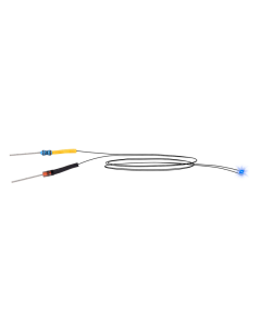LED blauw met gesoldeerde kabels (5 stuks) Viessmann 3564