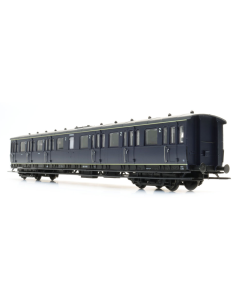 H0 NS C12c B6410, blauw, grijs dak, 2e klasseborden hoog, 1954-66 - Artitec 20.255.06 Artitec 2025506