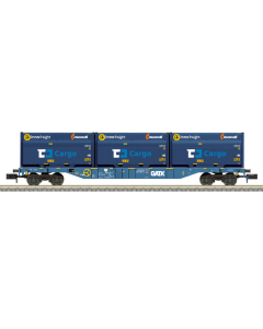Minitrix 18434 N Containerdraagwagen type Sgnss