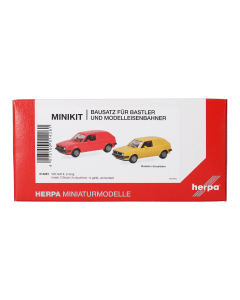 H0 Herpa MiniKit: Volkswagen (VW) Golf II 2-door, bright red and yellow Herpa 14281
