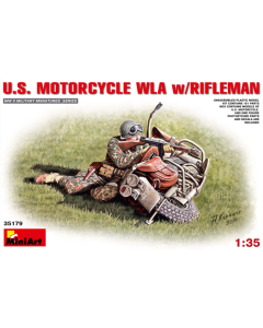 1/35 U.S.Motorcycle WLA with Rifleman MiniArt 35179