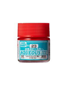 Aqueous Shine Red Gloss 10ml (P) (Ral 3020) Mr. Hobby H023