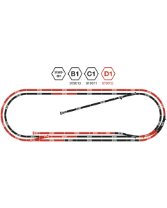 N Rails-set D1 Fleischmann 919012