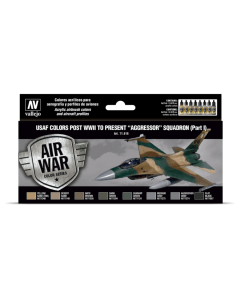 USAF Colors Post WWII to Present "Aggressor" Part I Set Vallejo 71616