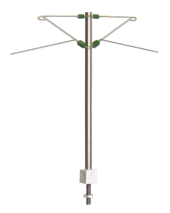 H0 H-profiel middenmast (57 mm spoorafstand - Märklin), per stuk Sommerfeldt 118