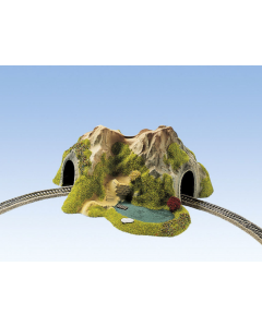 N Hoektunnel, enkelspoor, gebogen, 25 x 25 cm Noch 34660
