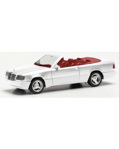 H0 Mercedes Benz 320 CE Cabrio + Brabus 4 velgen, wit Herpa 420990