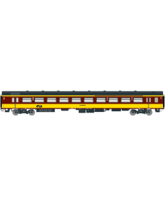 H0 NS ICR rijtuig Beneluxtrein A4B6 tijdperk IV 1e/2e klas, geel/rood ExactTrain 11083