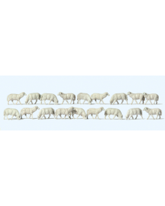 H0 Schapen, 18 stuks Preiser 14161