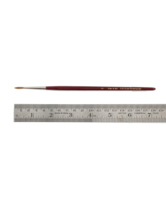 Penseel rond, maat 3, roodmarter, houten steel Zahn-Pinsel 003103