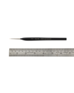 Penseel driekant, maat 3x0, roodmarter, kunststof steel Zahn-Pinsel 31072000