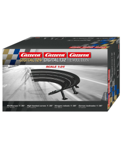132/24 Kuipbocht R1 30°, 6 stuks Carrera 20574