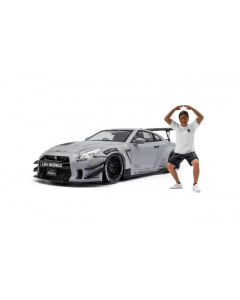 1/18 Nissan GT-R (R35) w/ Liberty Walk Body Kit 2.0 Grey 2024 Solido 1805821