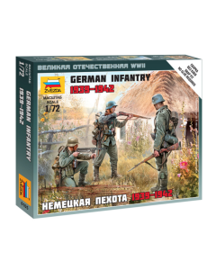 1/72 German Infantry East Front (1939-1942), snap fit "Art of Tactic" Zvezda 6105