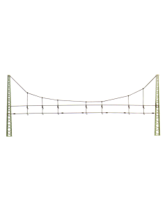 H0 Eenvoudige dwarsconstructie 0,9 m. T-mast 360 mm (bouwpakket), per stuk Sommerfeldt 131