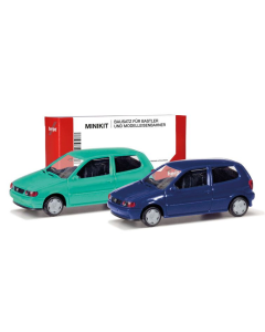 H0 Volkswagen polo 2-deurs (2 stuks), Minikit Herpa 012140007