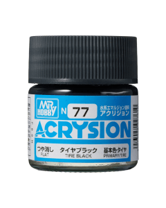 Acrysion 10ml Tire Black N-077 Mr. Hobby N077