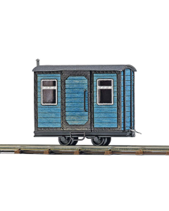 Busch 12232 H0f Schaftwagen, blauw (veldbaan)