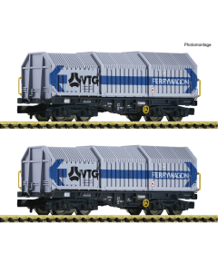 Fleischmann 6660080 N DB-AG Set Telescoopkapwagens, 2-delig
