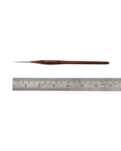 Penseel driekant, maat 4x0, roodmarter, houten steel Zahn-Pinsel 310710000
