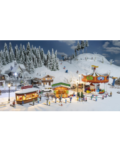 H0 Actie Set: Kerstmarkt Faller 190143