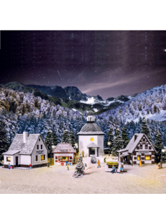 N Kerstdorp met LED-verlichting, functionele kit Vollmer 47613