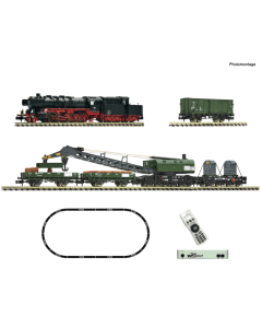 N DB Startset Stoomlocomotief BR 051 met Kraanwagen, DCC digitaal Z21 start Fleischmann 5170004