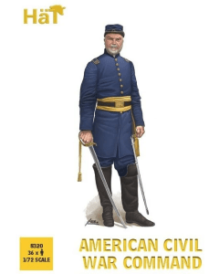 1/72 American Civil War Command, 36 figuren HAT 8320