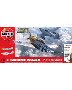 1/72 Messerschmitt ME262-1A & P-51D Mustang - Dogfight Doubles Gift Set Airfix 50183