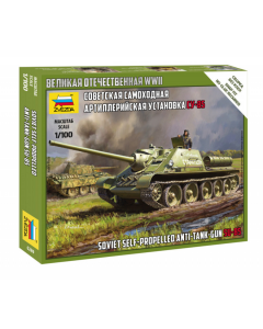 1/100 Soviet Self-Propelled Anti-Tank Gun SU-85 Zvezda 6289
