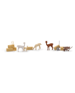 H0 Actieset: Alpaca's met jongen Busch 79860