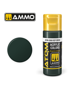 ATOM ACRYLIC COLOR DEEP GREEN 20 ML AMMO by Mig 20098