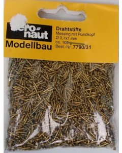Spijkers Messing 7 mm rond, 100 gram - Aeronaut 7790/31 Aeronaut 779031